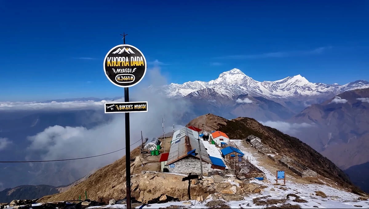 Khopra Danda And Mount Dhaulagiri