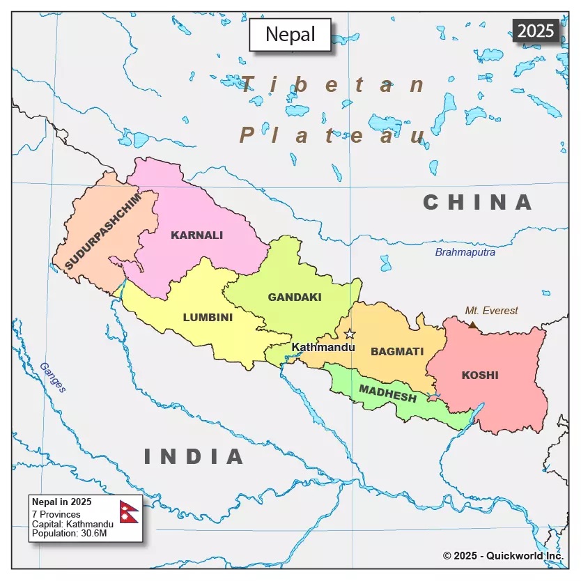 Nepal map